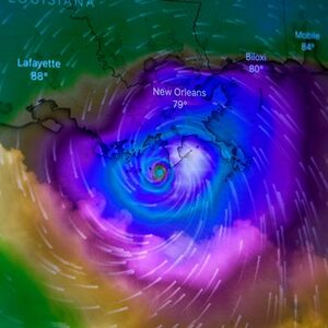 hurricane wind map