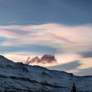 nacreous sunset